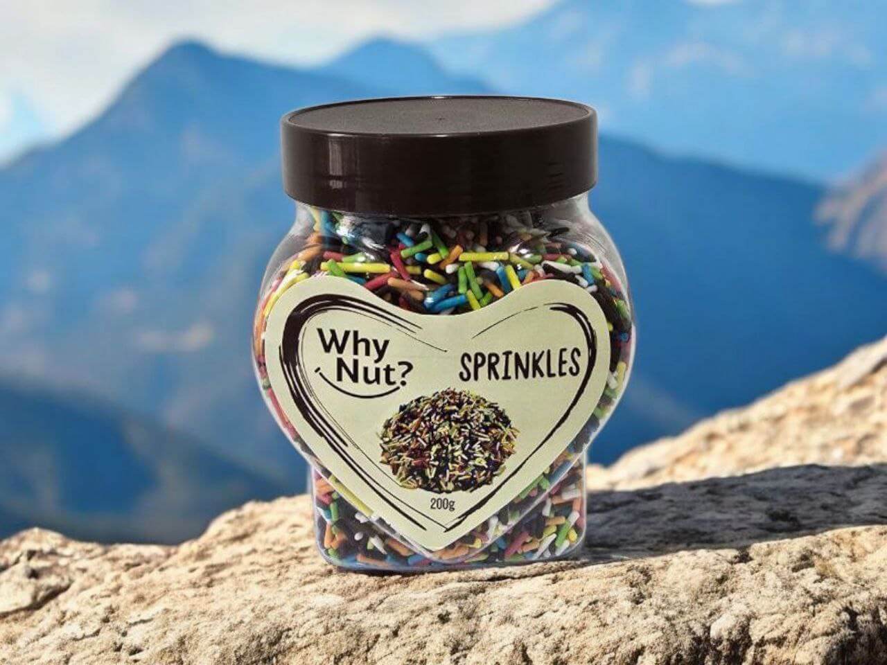 Colorful Dekorativa Strössel by Nature Pick Market, perfect for decorating cakes, donuts, and desserts. Ideal for adding texture and fun to your treats.